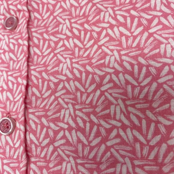 Robert Graham Americana Mens Pink White Patterned Long Sleeve Button Up Shirt - Picture 3 of 5